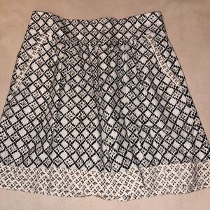 LOFT Black and White‎ Skirt